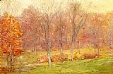 Julian Alden Weir Autumn Rain painting